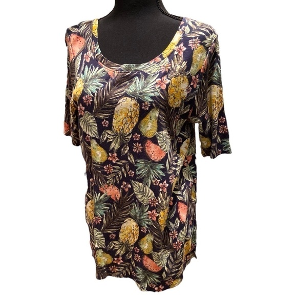J Jill Pima-scoop Neck Elbow-Sleeve Tee size Medium - Picture 1 of 9